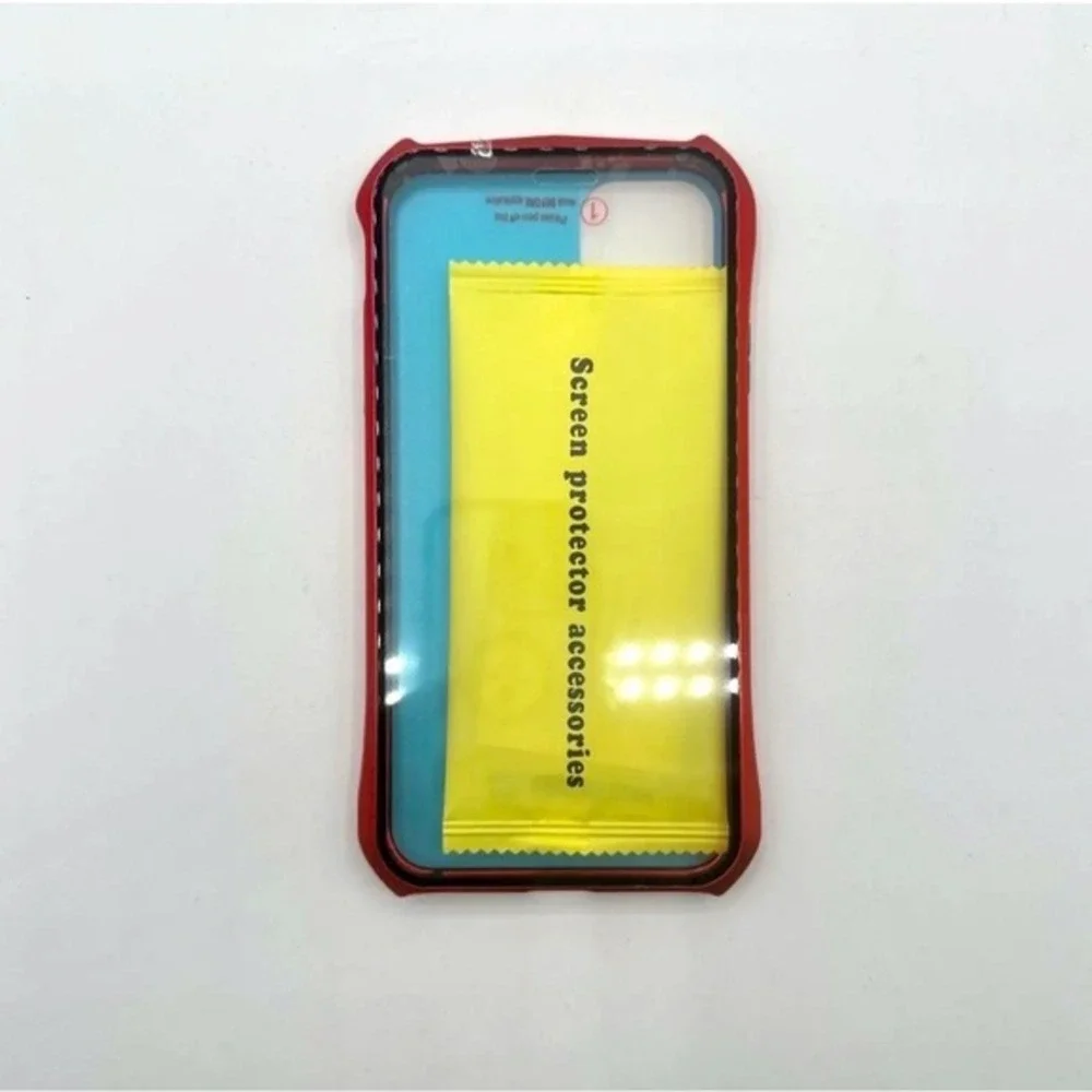 RAYOO Magnetic Case iPhone 11 Pro Max Red Clear 360 Full Body Protection 27-11